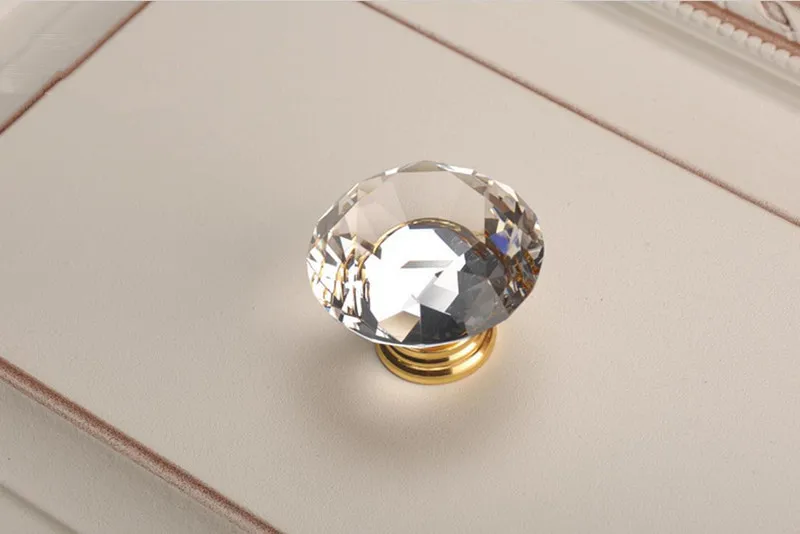 Crystal Gold Cupboard Knobs Ha - Furniture Hardware Knobs ulasan dan harga