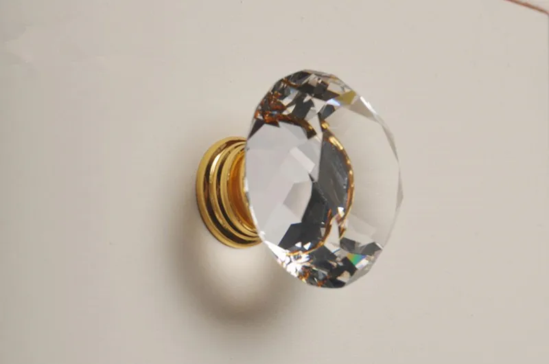 Crystal Gold Cupboard Knobs Ha - Furniture Hardware Knobs ulasan dan harga