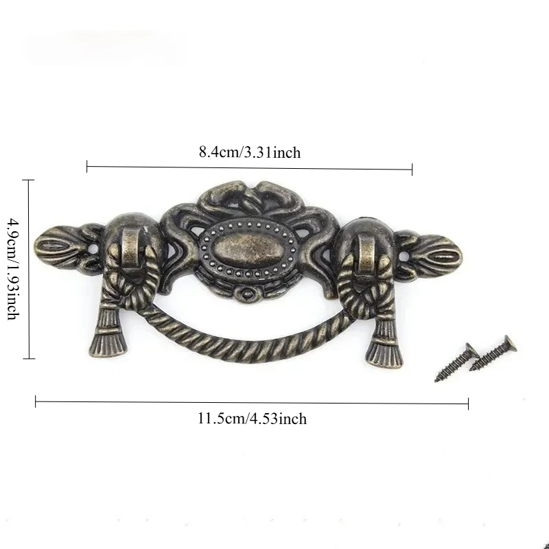 3Sets Retro Style Alloy Drawer - Furniture Hardware Knobs ulasan dan harga