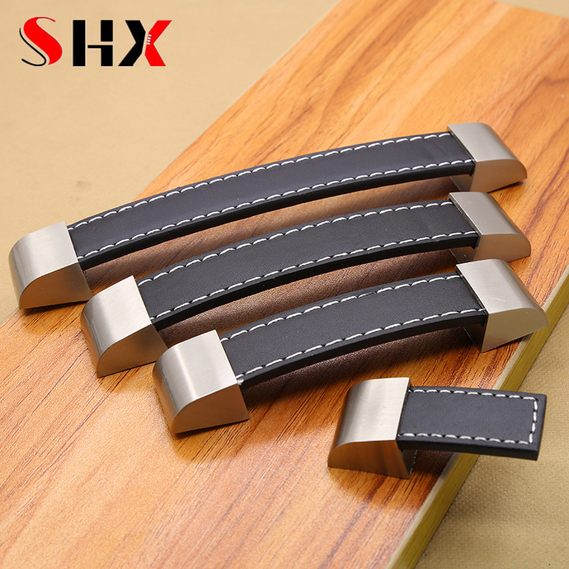Modern High-grade Leather Hand - Vintage Furniture Hardware Pulls ulasan dan harga