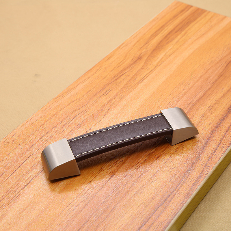 Modern High-grade Leather Hand - Vintage Furniture Hardware Pulls ulasan dan harga