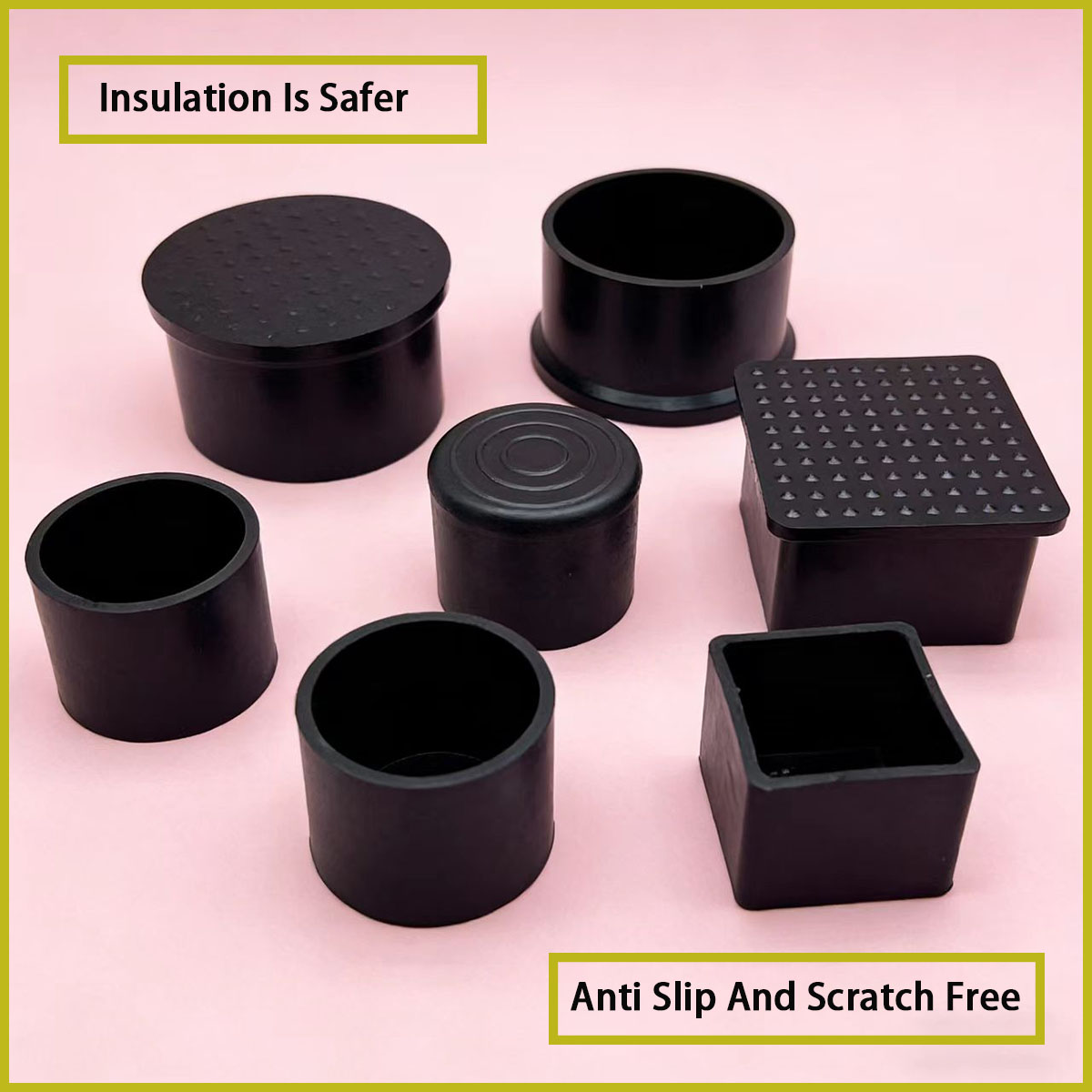 Square/circular black PVC soft - Used Furniture Hardware ulasan dan harga