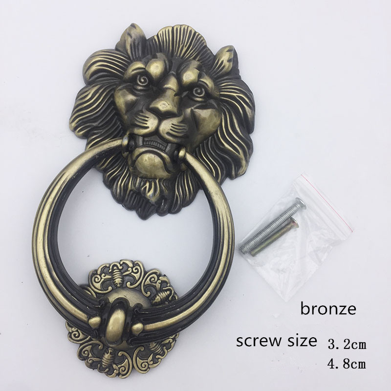 Antique Bronze Lion Head Handl - Furniture Hardware Knobs ulasan dan harga