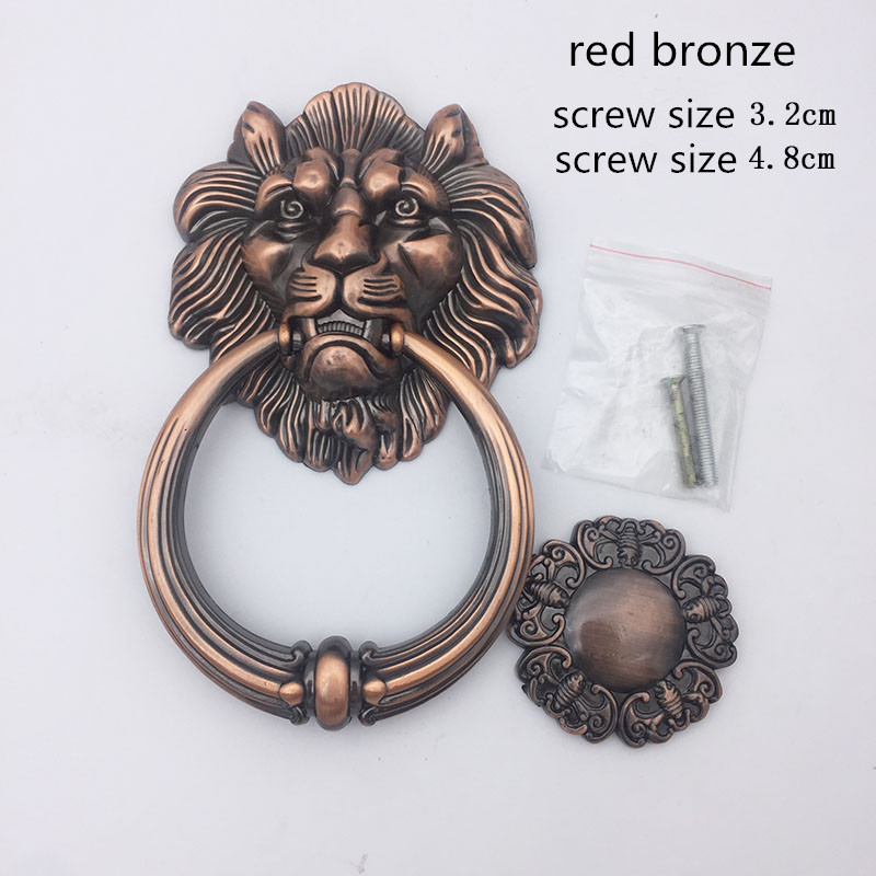 Antique Bronze Lion Head Handl - Furniture Hardware Knobs ulasan dan harga