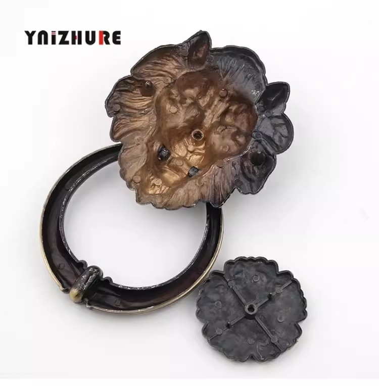 Antique Bronze Lion Head Handl - Furniture Hardware Knobs ulasan dan harga