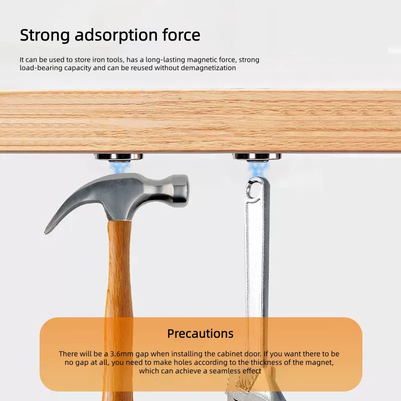 Concealed circular metal magne - Used Furniture Hardware ulasan dan harga