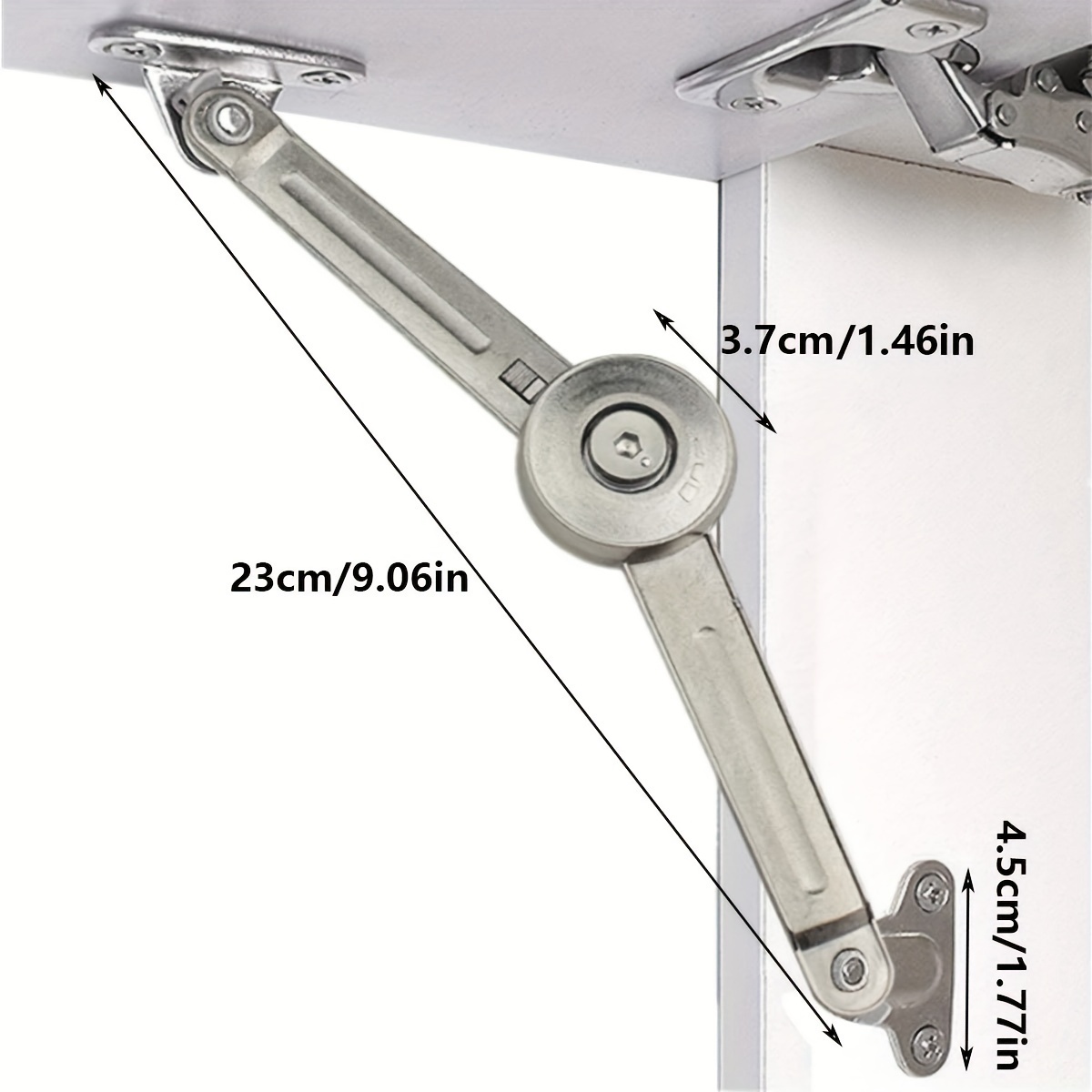 Lid Support Hinge in Satin Nic - Soft Close Hinge ulasan dan harga