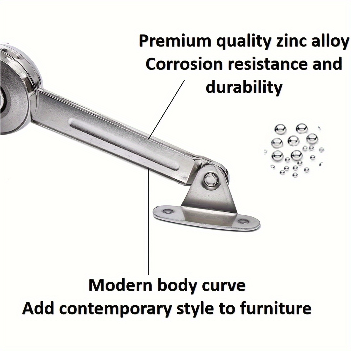Lid Support Hinge in Satin Nic - Soft Close Hinge ulasan dan harga