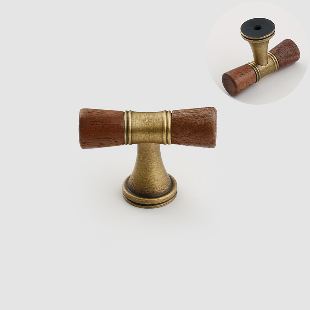 Vintage Walnut Brass Handle Ro - Vintage Furniture Hardware Pulls ulasan dan harga