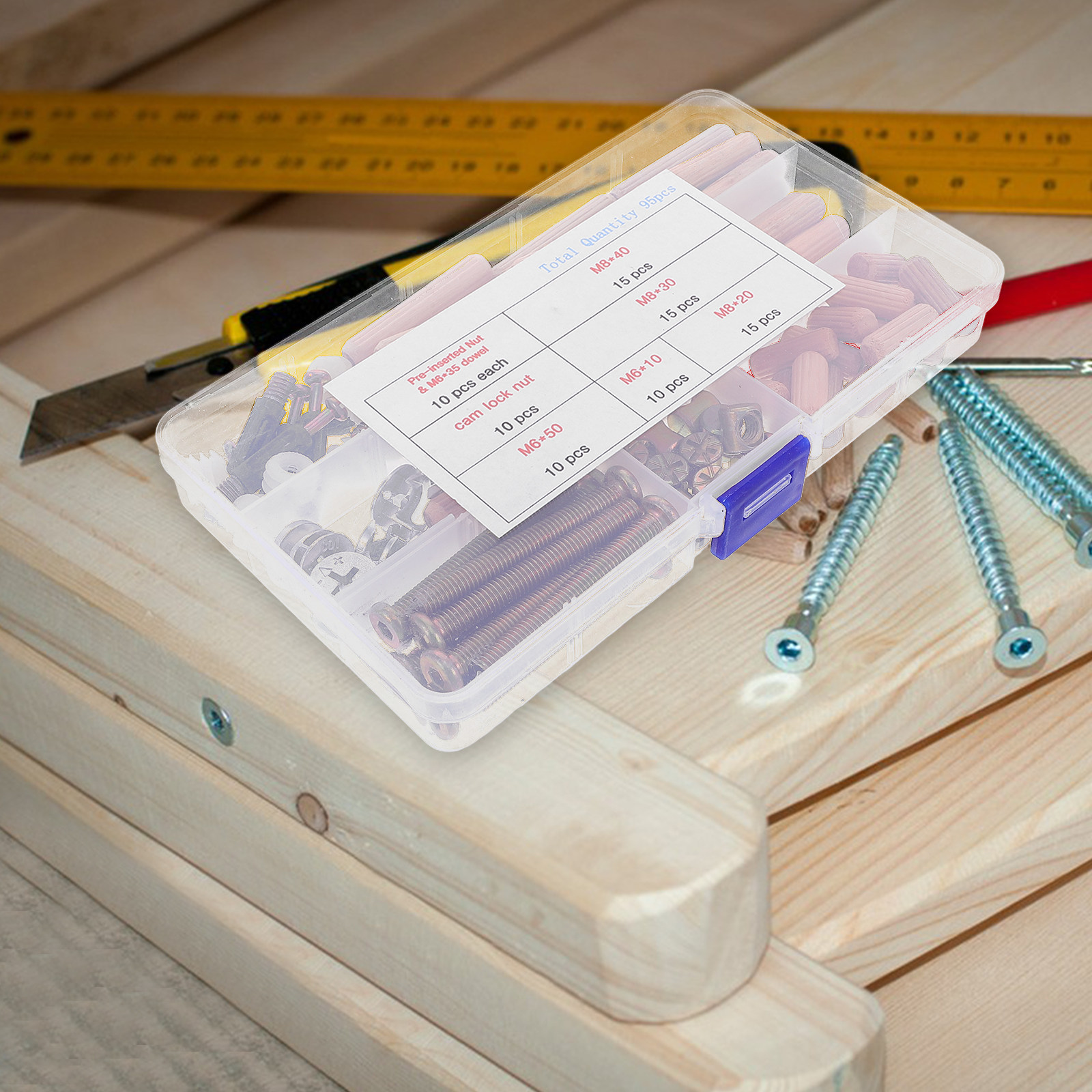 95Pcs Bunk Bed Hardware Connec - Furniture And Hardware ulasan dan harga