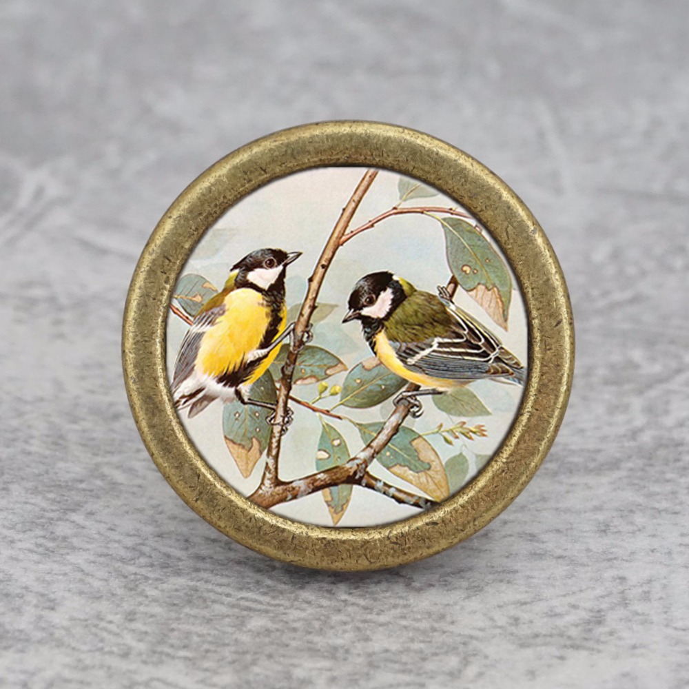Two Birds--Drawer Knobs Vintag - Vintage Furniture Hardware Pulls ulasan dan harga